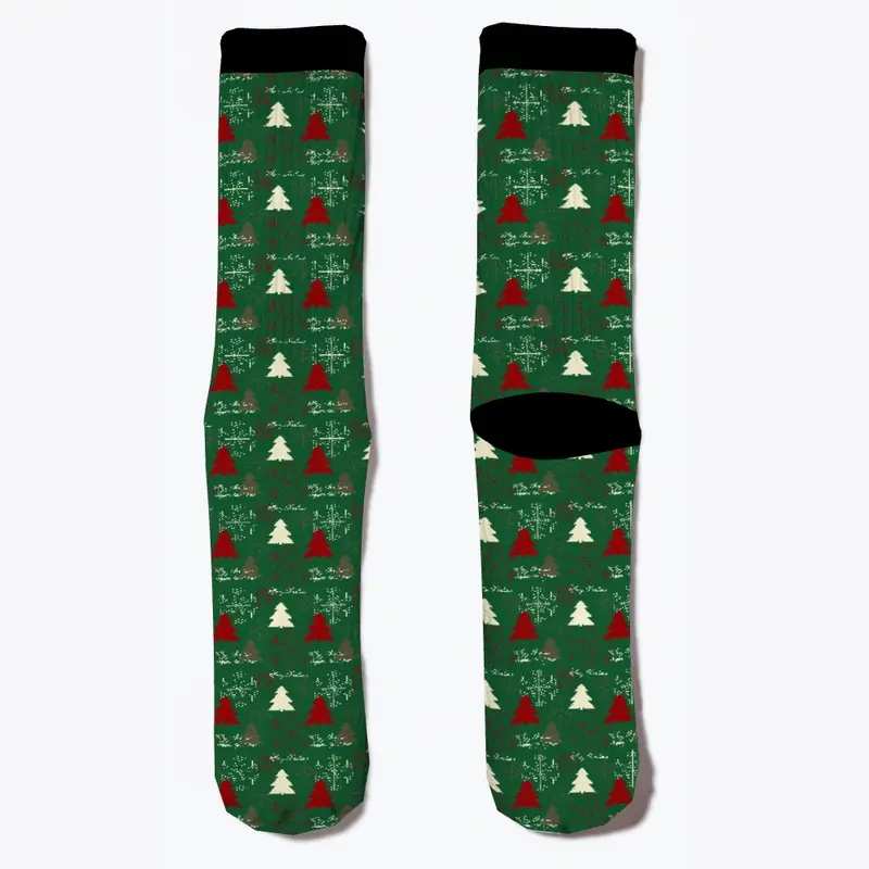 Christmas Socks-Tree Pattern