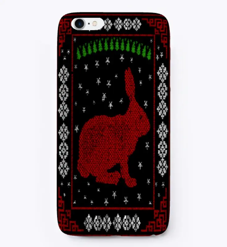 Ugly Christmas  iPhone Case - Rabbit